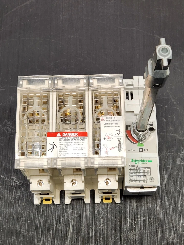 Schneider Electric GS2GU3N Disconnect Switch, 3-Pole 60A 600VAC/250VDC (K-49) - Image 2 of 4