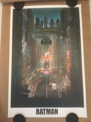 Batman 1989 Filmposter Kunstdruck Limited Edition vom Künstler Doug John Miller