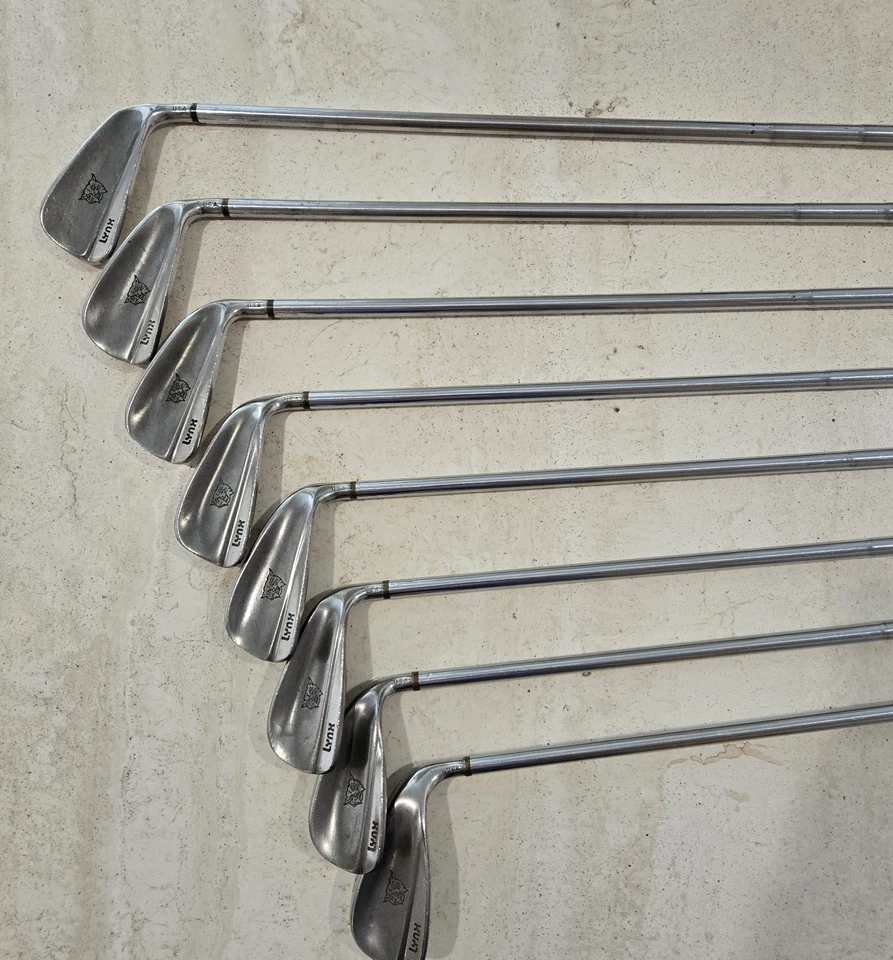 Lynx Black Cat Tour Classic Blade Iron Set. True Temper Steel, Regular. 2-9irons - Image 2 of 4