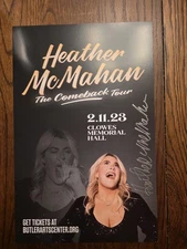 Signed Heather McMahan 2023 Indianapolis "The Come Back Tour" 11x17 Poster