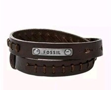 Herren Fossil Lederarmband Neu Ungetragen