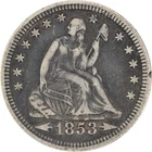 1853 Liberty Seated Silver Quarter Arrows and Rays VF Uncertified #349