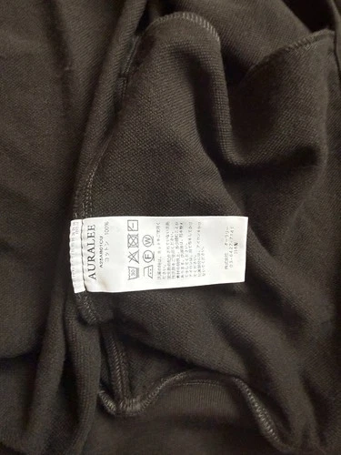 Auralee Super High Gauge Sweat Zip Blouson Size 1 Dark Brown image 6