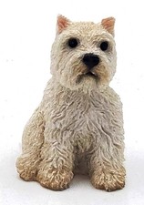 West Highland Terrier White Resin Figurine 2 1/2 inches Tall