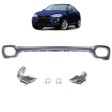 Auspuff-Endrohre aus verchromtem Edelstahl, passend f�r BMW X6 (F16) 2014-2019