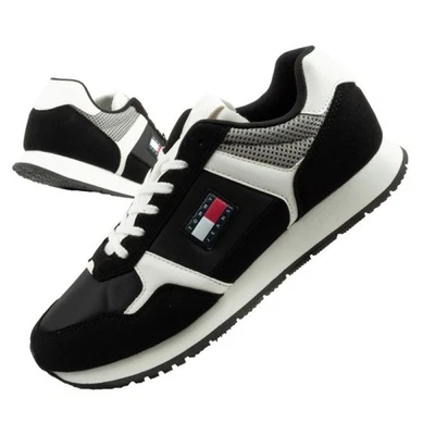 Tommy Hilfiger Chaussures pour homme sportowe Tjm Runner Casual czarne sneakers - Photo 1/4