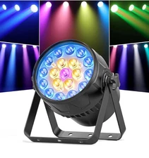 RGBW Stage Par Lights with Zoom and DMX Control, 19x15W LED Wash Light for Stage