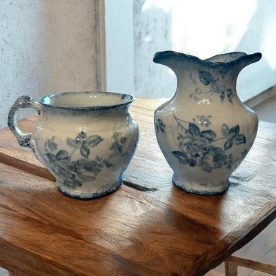 Antique John Maddock & Sons Miniature Wash Set Brooklyn Royal Vitreous England