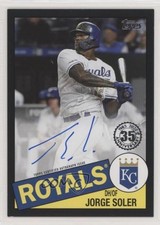 2020 Update 1985 Topps Baseball Black 148/199 Jorge Soler #85BA-JS Auto 0c5g