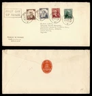DR WHO 1936 GERMANY FDC PORTRAIT COMBO OLYMPICS SEAL M72661