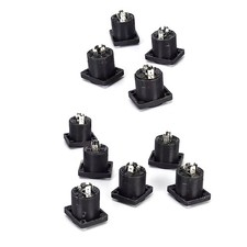 10x Speakon 4-Pin Female Jack Compatible Audio Cable Panel Socket Connector