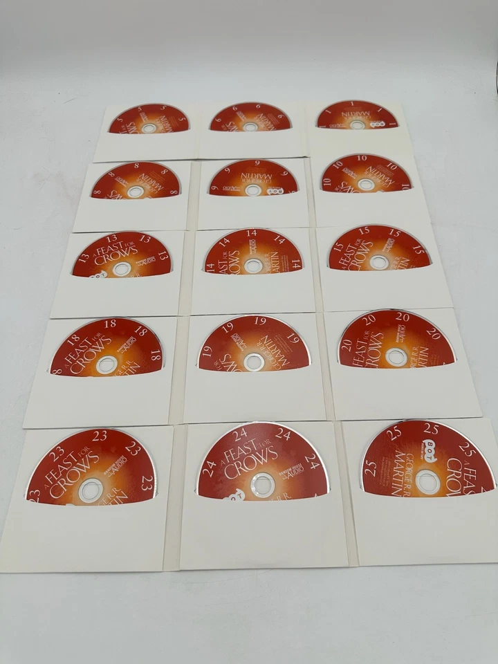 Lot of 5 George R. R. Martin Game of Thrones Series Audiobooks CDs - Image 3 of 4