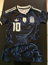 adidas Argentina National Team Lionel Messi #10 Soccer Jersey Black Blue S 