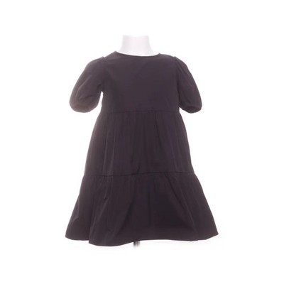H&M, Kleid, Größe: 104, Schwarz, Polyester, Einfarbig, Mädchen #jHK