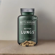 Betterbrand BetterLungs Daily Respiratory Health Supplement (60 Capsules) NEW