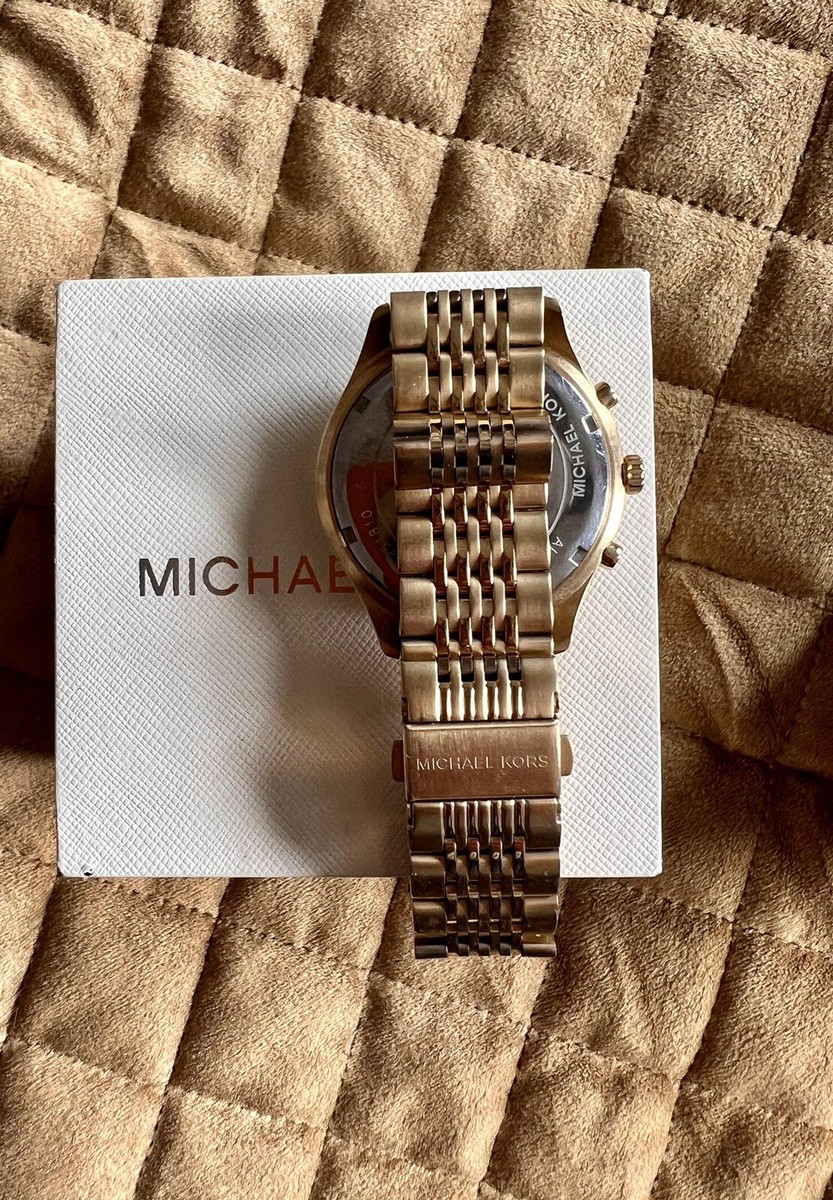 Michael Kors Merrick MK-8638 Gold Watch, Mens | eBay