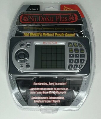 SuDoKu Su Doku Plus Handheld Electronic Game Puzzles Travel New Sealed NIB