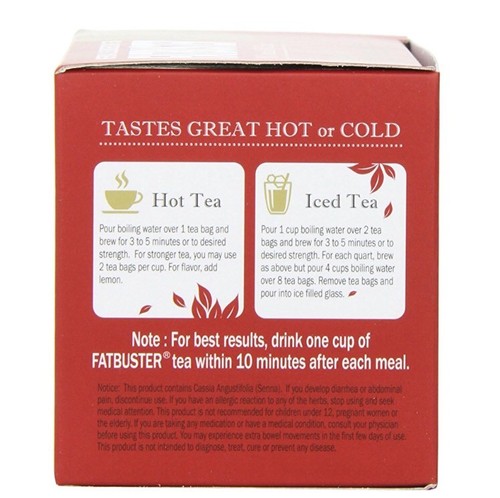 Fatbuster Herbal Slenderizing Tea Original Blend - Weight Loss Tea Fat Buster - Picture 2 of 4