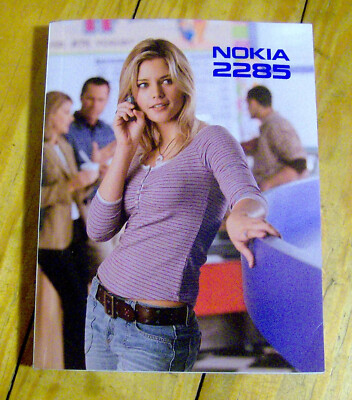 RARE vintage 2004 NOKIA 2285 owner's manual INSTRUCTION BOOKLET cellphone phone
