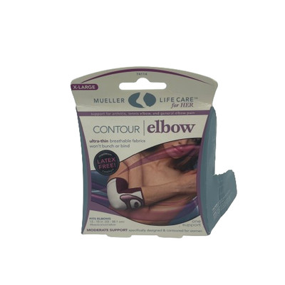 Mueller Life Care for Her Contour Elbow Compression Sleeve Brace XL New Open Box