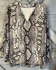 Show Me Your MuMu Hippie Dippie Top Tunic XS Snake Reptile Print