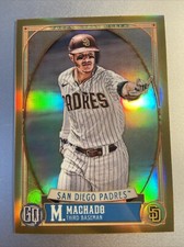 2021 Topps Gypsy Queen Box Topper Chrome Gold Refractor Manny Machado #d /50
