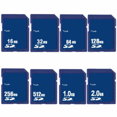 32MB 64MB 128MB 256MB 512MB 1GB 2GB SD Card Secure Digital Flash Memory Card