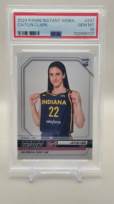 #ad CAITLIN CLARK ROOKIE 2024 PANINI INSTANT WNBA #247 PSA 10 GEM MT $64.95