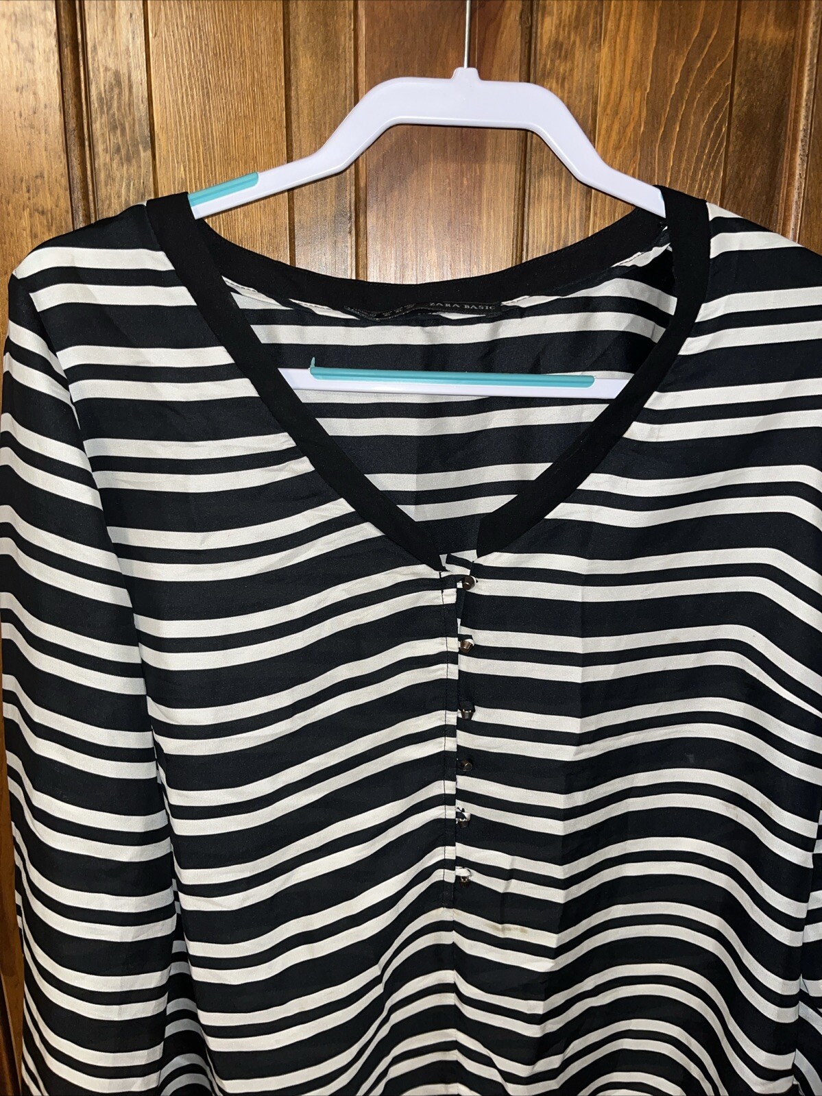 Zara Basic Long Sleeve Pullover Blouse - Size XL … - image 2