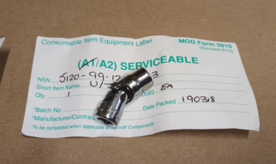 Koken AS2445A 1/4'''' Antrieb 5/16''''A/F flach Universal flexible Buchse 12 Punkt