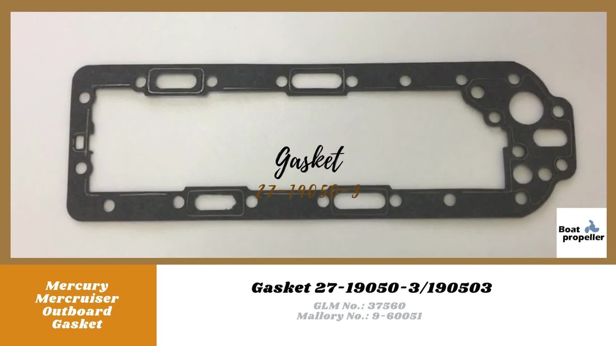 Mercury Sport Jet 120 HP Powerhead Gasket – Replaces 27-824615-2, 18-3857, 9-63801