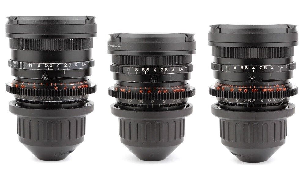 3x OPTON / ZEISS Super Speed 35 50 85 Lens Set w/ ARRI PL 3x OPTON / ZEISS Super Speed 35 50 85 Lens Set w/ ARRI PL
