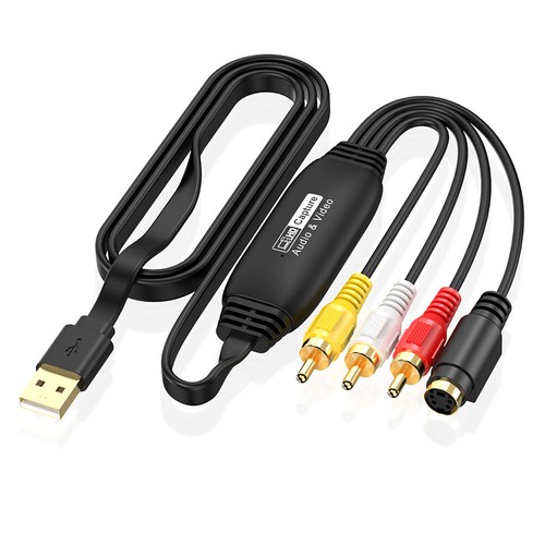 USB Video Capture Card VHS TV DVD VCR VHS To Digital Converter(Female connector) - Afbeelding 2 van 8