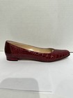 MANOLO BLAHNIK Red Alligator/Crocodile Flats Loafers Slipper Moccasin Shoes Bag — photo 4