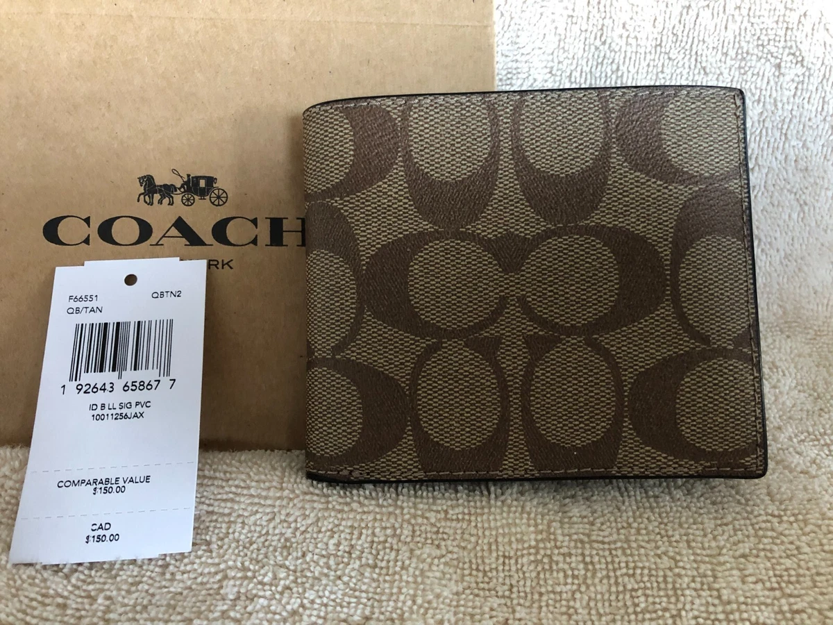 Coach Outlet Id Billfold Wallet In Signature Canvas