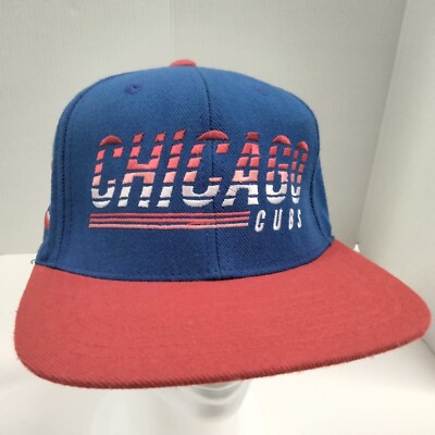 American Needle Wool Hat Chicago Cubs Patch Blue Varsity Style Cap