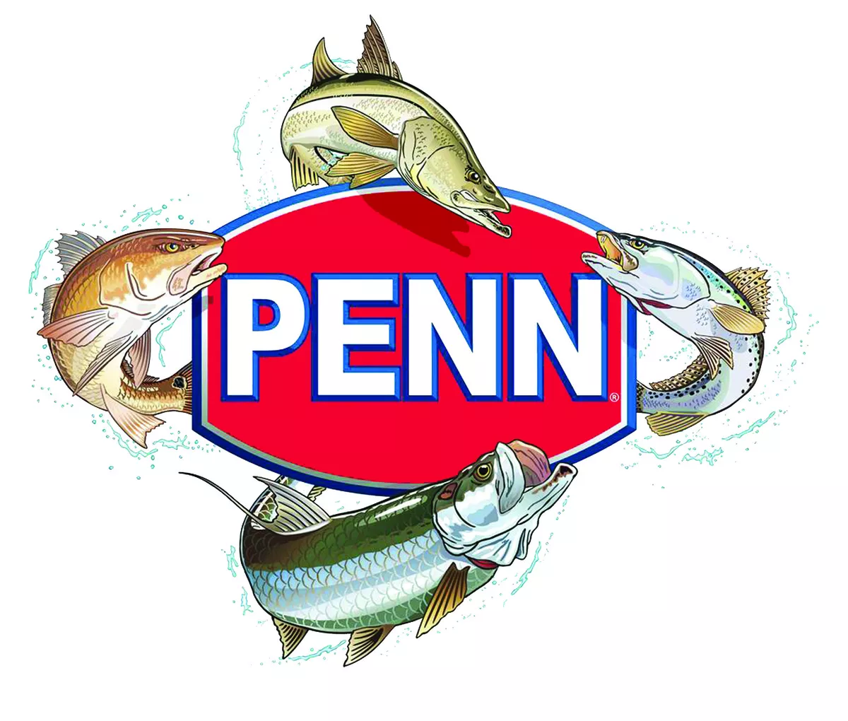 PENN FISHING STICKER LAKE MIX TROUT DECAL LABEL DECAL LURE REEL TACKLE BOX  USA