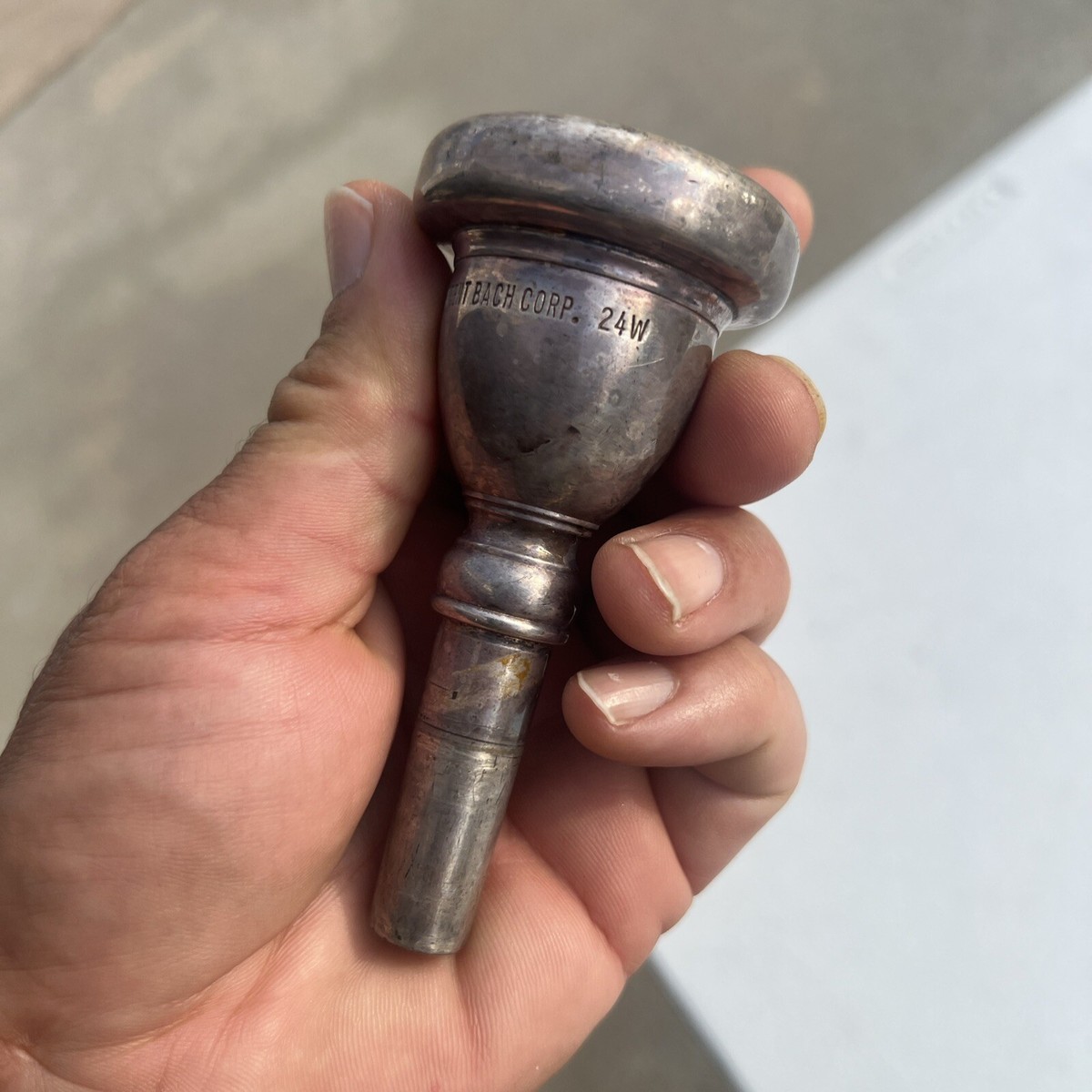 Vintage Vincent Bach Corp NY 24W Trumpet Mouthpiece | eBay