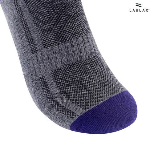 Laulax men running socks ankle cotton seamless tendon protect smooth toes 4pairs - Picture 5 of 15