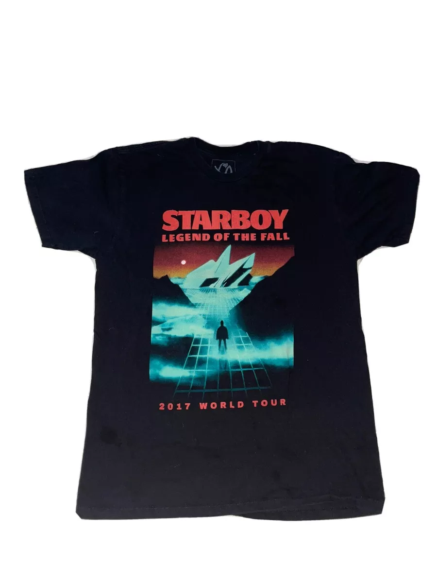 STARBOY TOUR SHIRT 2017 THE WEEKND MERCH T SHIRT LEGEND OF THE FALL