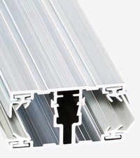 Mittelprofil für Doppelstegplatten 16mm 60mm breit Alu Alu inkl Lippendichtung