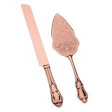 Cake Knife  Server Set, Rose Gold Cake Cutting Sets for Wedding, Anniversary...