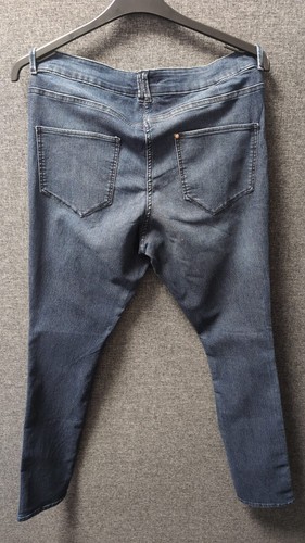 H&M Ladies Straight Leg Jeans Dark Blue UK 16 EU 46 LN052 FF 07 - Picture 4 of 5