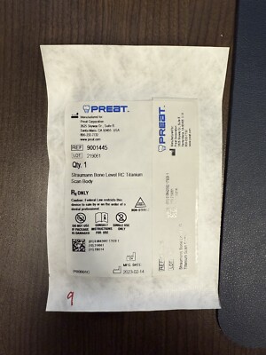 Preat Titanium Scan Body for Straumann Bone Level RC (9001445)
