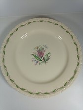 Newhall 1214 Hanley Staffordshire Pink Flower 26cm Dinner Plate