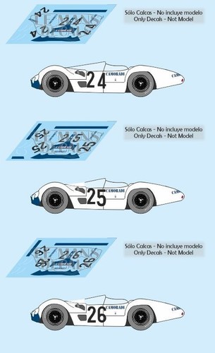 Decals Maserati Tipo 61 Le Mans 1960 1:32 1:24 1:43 1:18 slot camoradi calcas - Foto 1 di 4