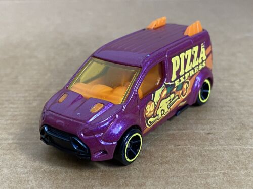 Hot Wheels Ford Transit Connect, City Works, Die Cast, 1:64 Scale, Purple, 2017. - Picture 7 of 8