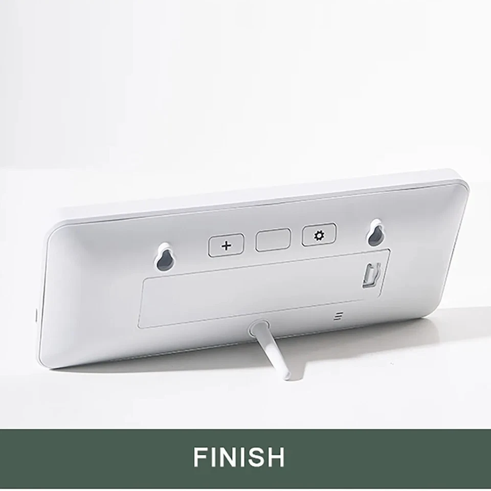 Digital LED Wall Clock Alarm Humidity Temperature Display Desktop Clock Large - Image 4 of 4