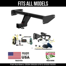 For 08-10 Saturn Vue Trailer Hitch +7Pin Wiring Harness Kit Fits All Models Curt