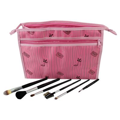 Make-up Pinsel Set Voll Kosmetik Beauty Applikatoren Foundation Kontur Tasche 7 Teile